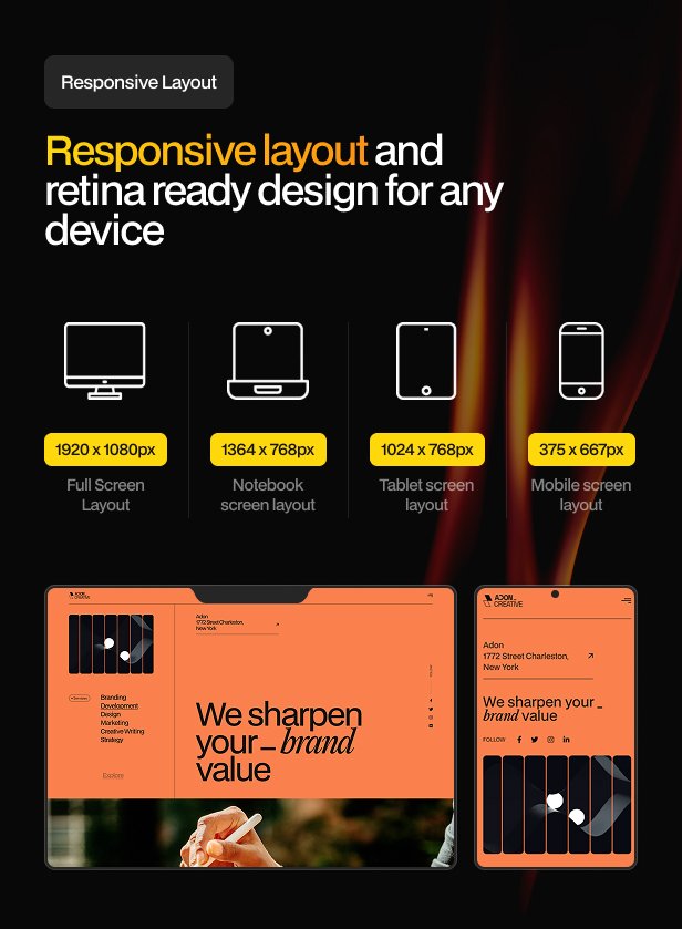 Adon – Creative Agency Portfolio WordPress Theme - 7